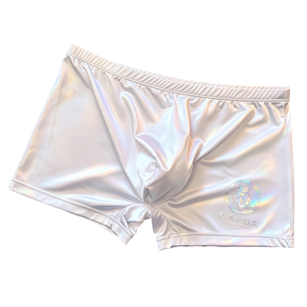 Long Leg Trunk Men - Men Glossy Ice Silk Boxer Shorts