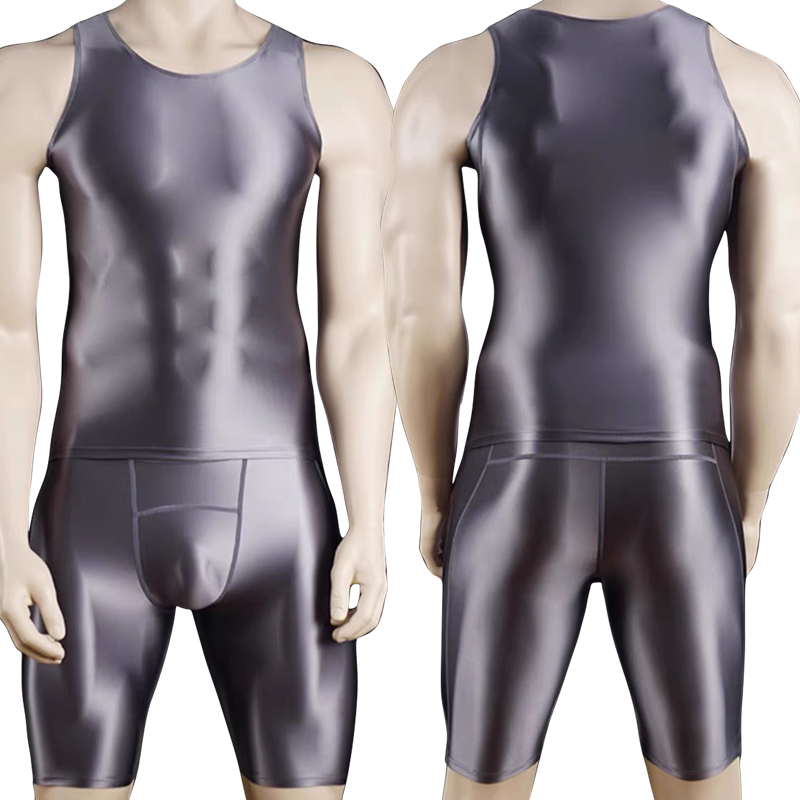 Men Thin Fitness vest Tights s - Compression Shorts Athletes ulasan dan harga