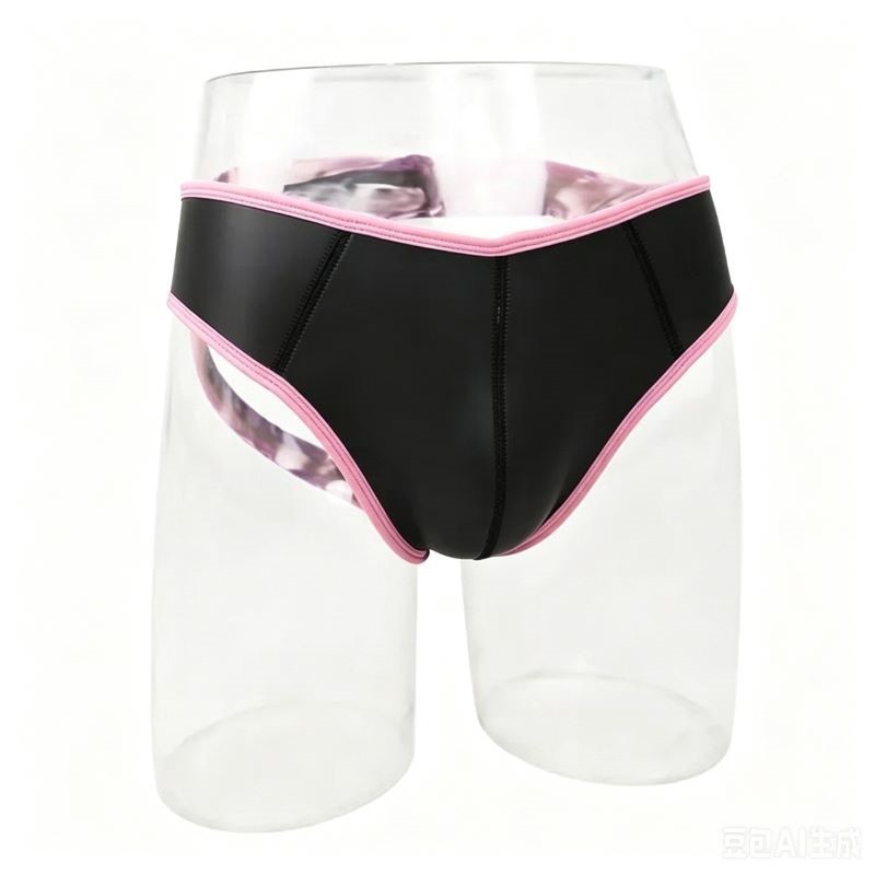 Men Sexy PU Leather Triangle B - Pouch Boxer Pouch ulasan dan harga